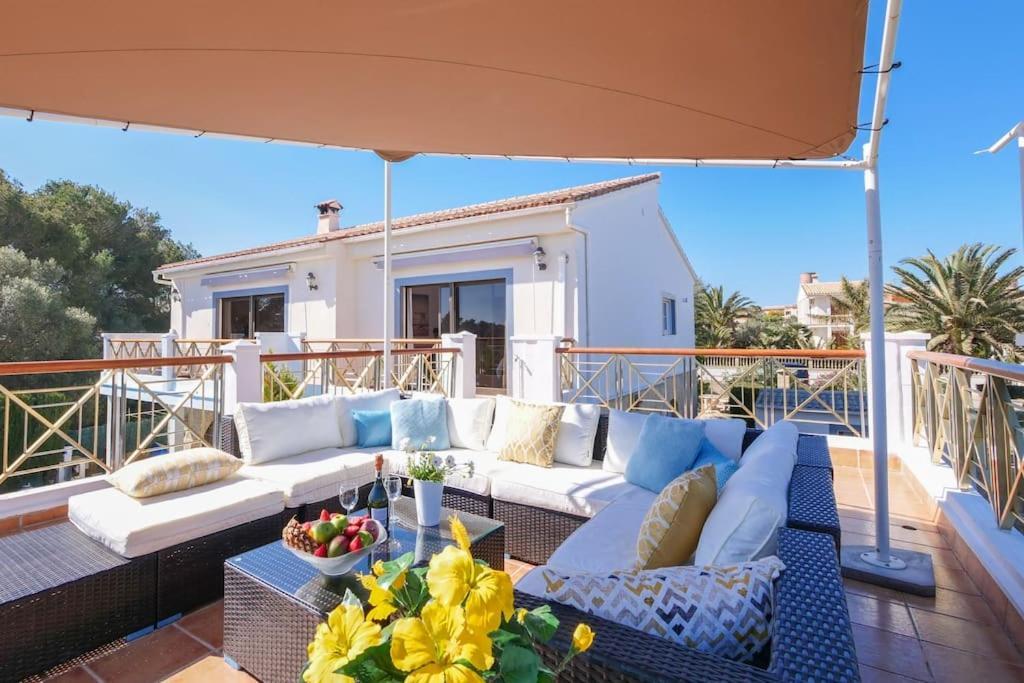 Moderne Villa, Pool+Meerblick,Schnelles Wifi,Klima Calas de Mallorca Exterior photo